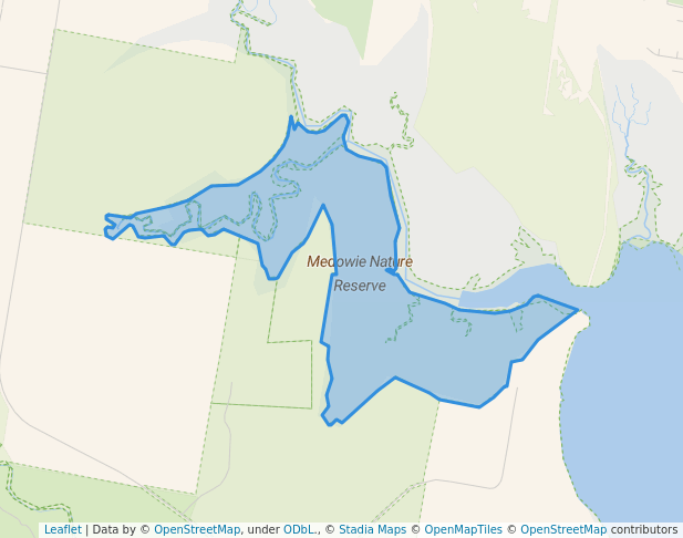 walking in Medowie Nature Reserve map in Karuah