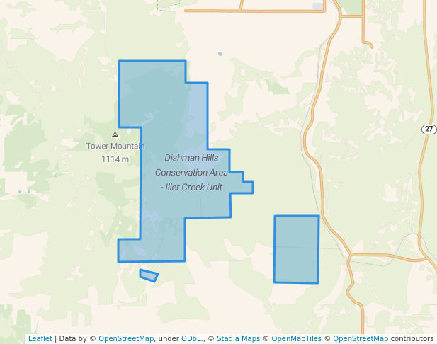 Dishman Hills Conservation Area - Iller Creek Unit