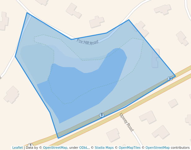 walking in Abbotts Pond Land map in Wellesley