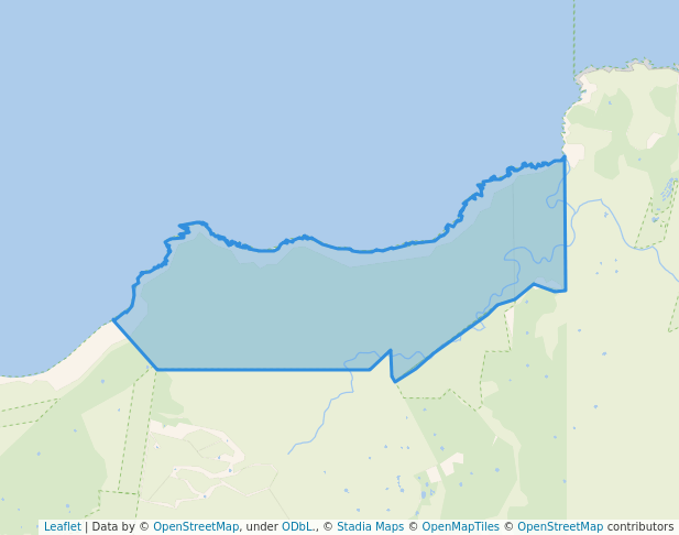 Cape Torrens Wilderness Protection Area in Cape Borda | Map and Routes