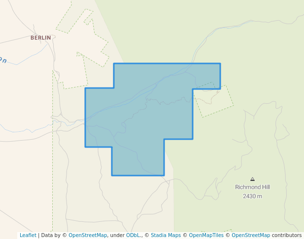 walking in Berlin Icthyosaur State Park map in Austin