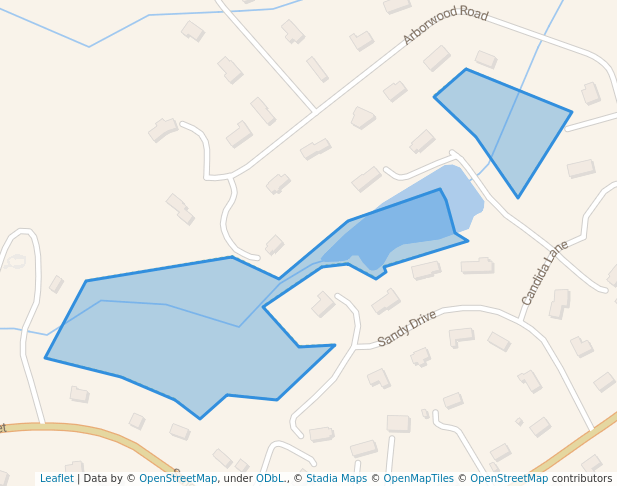 walking in Arborwood Conservation Land map in Acton