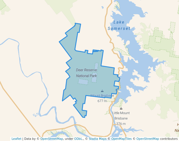 walking in Deer Reserve National Park map in Jimna