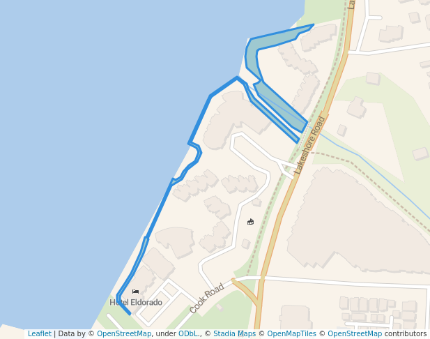 walking in Waterfront Walkway - El Dorado Hotel/Manteo Resort map in Kelowna