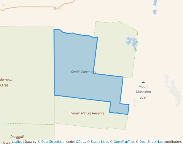 walking in Scotia Sanctuary map in Scotia