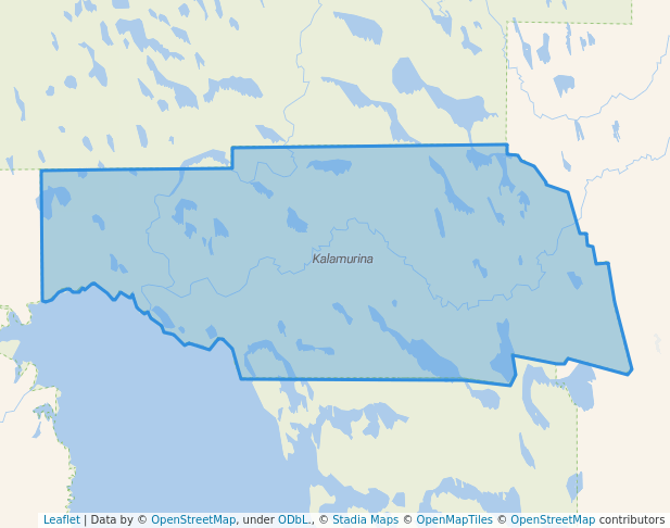 walking in Kalamurina map in Simpson Desert