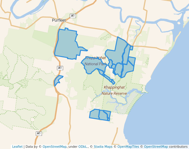 walking in Khappinghat National Park map in Croki