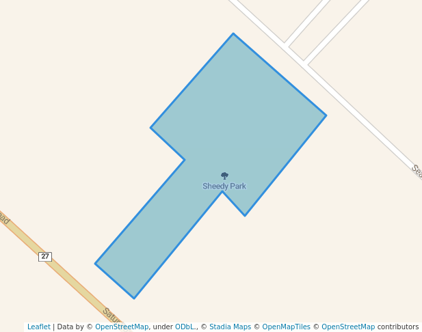 walking in Sheedy Park map in Scone