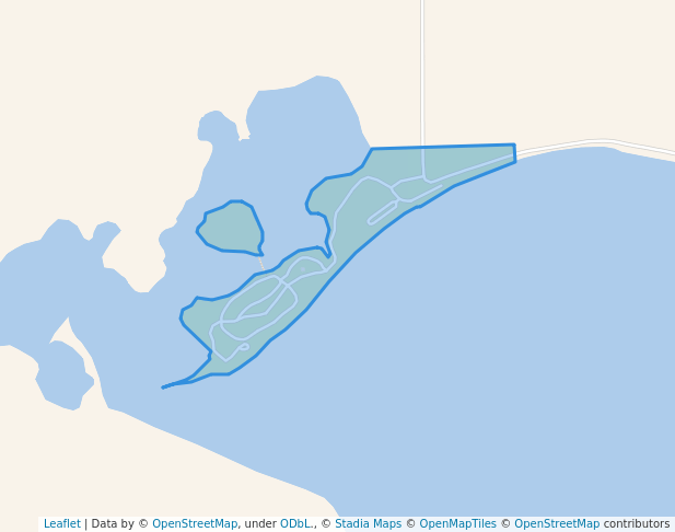 walking in Roy Lake State Park West Unit map in Lake City