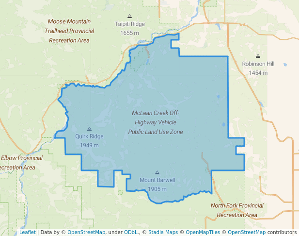 McLean Creek Off-Highway Vehicle Public Land Use Zone