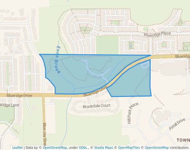 walking in Townline Hill Park map in Abbotsford