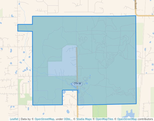 walking in Brown County Reforestation Camp map in Suamico