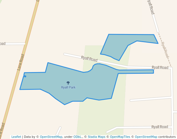 walking in Ryall Park map in Duncan