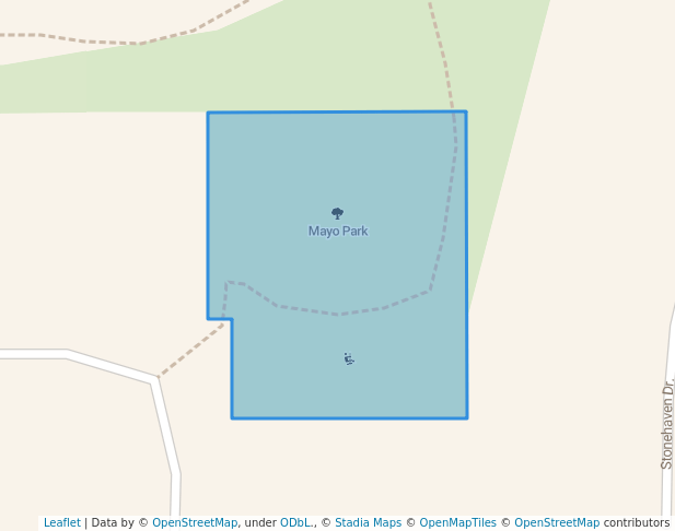 walking in Mayo Park map in Duncan