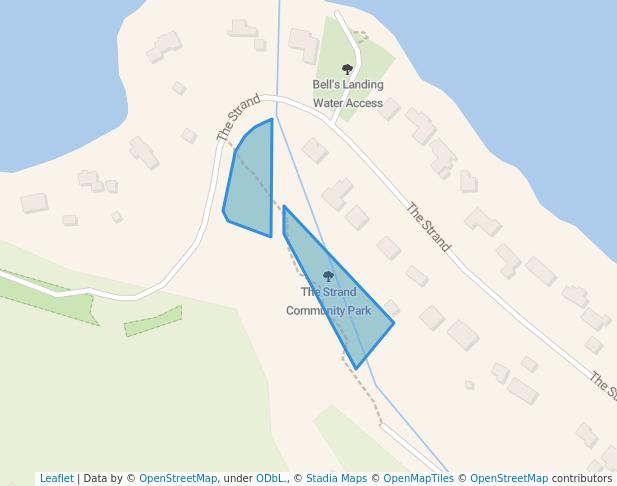walking in The Strand Community Park map in Gabriola