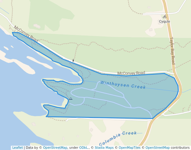 walking in Descanso Bay Regional Park map in Gabriola