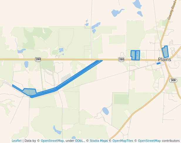 walking in Jimmy Carter National Historic Site map in Plains