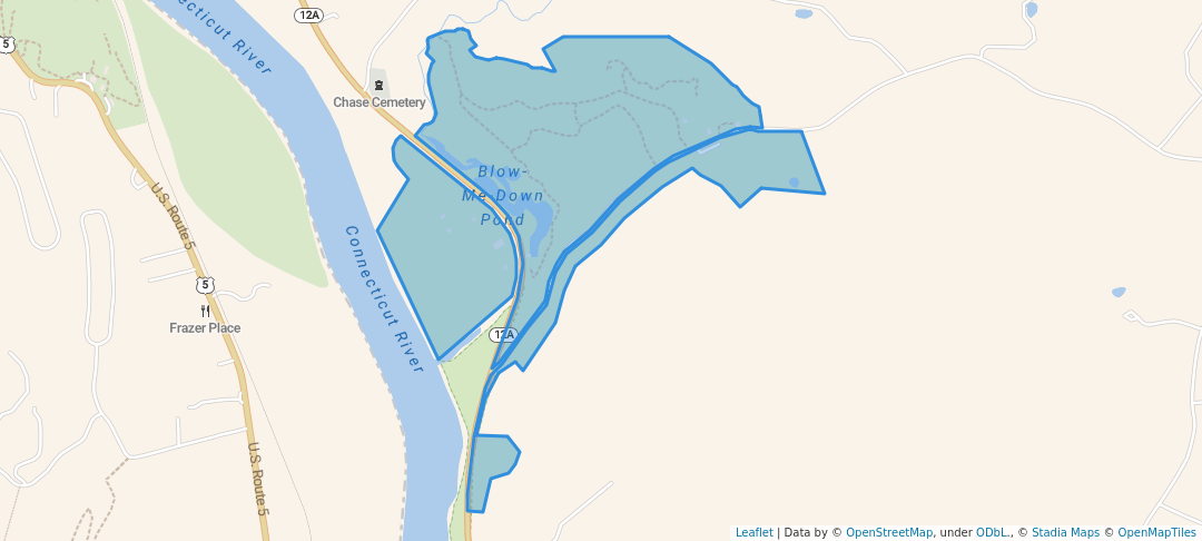 walking in Saint-Gaudens National Historical Park map in Cornish