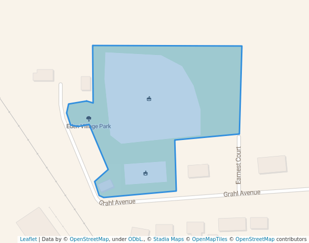walking in Eden Village Park map in Eden