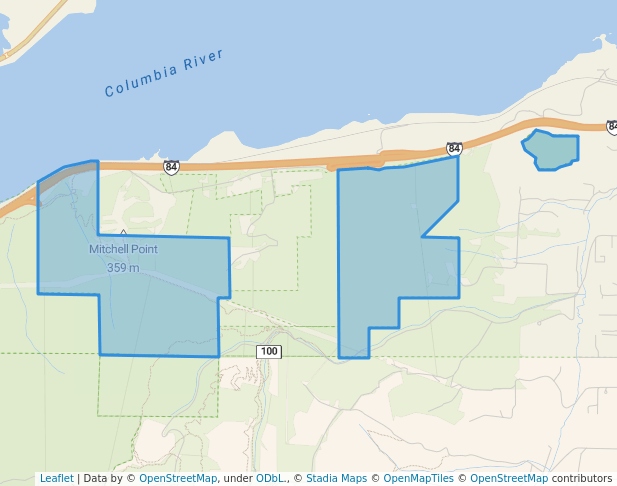 walking in Seneca Fouts Memorial State Natural Area map in Hood River