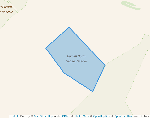 walking in Burdett North Nature Reserve map in Wittenoom Hills