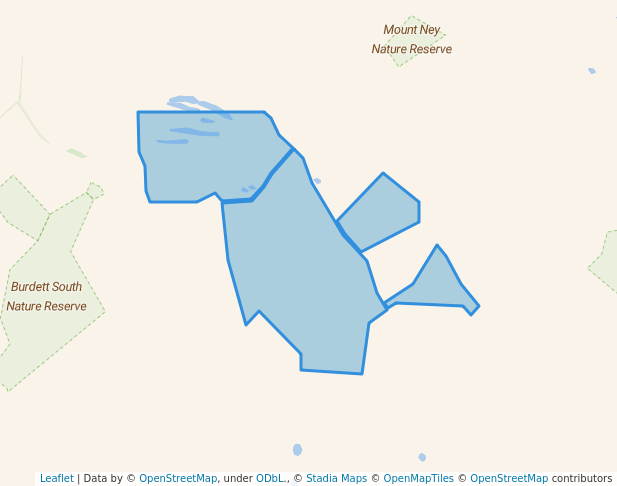 walking in Kau Rock Nature Reserve map in Neridup
