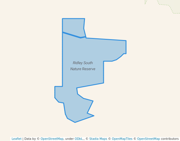 walking in Ridley South Nature Reserve map in Grass Patch