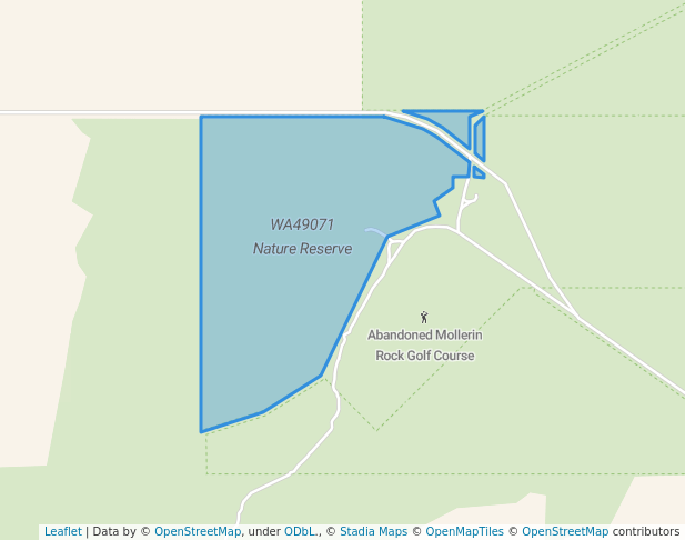 walking in WA49071 Nature Reserve map in Dukin