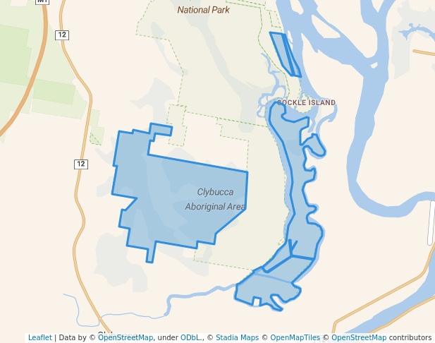walking in Clybucca Aboriginal Area map in Clybucca
