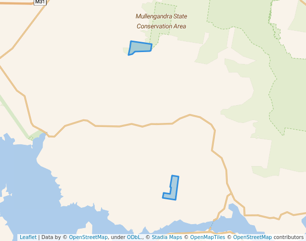 walking in Mullengandra Nature Reserve map in Bowna