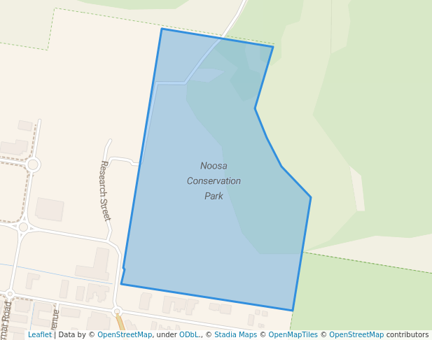 walking in Noosa Conservation Park map in Coolum Beach