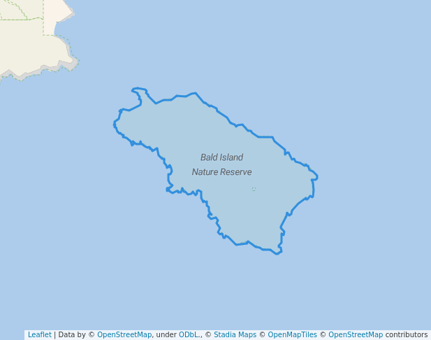walking in Bald Island Nature Reserve map in Cheynes