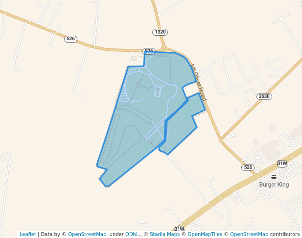 walking in Ephram White Park map in Bowling Green