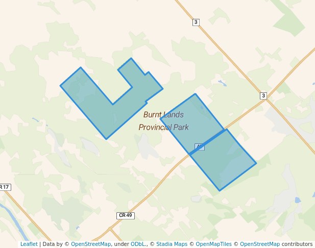 Burnt Lands Provincial Park