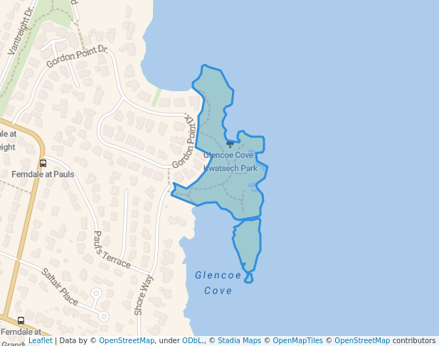 Glencoe Cove - Kwatsech Park