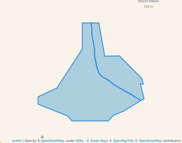 walking in Brooking Gorge Conservation Park map in Meda