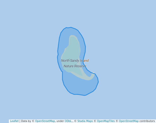walking in North Sandy Island Nature Reserve map in Karratha