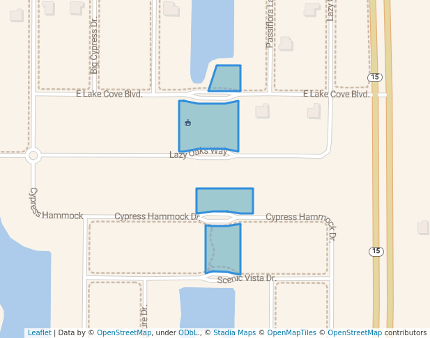 walking in East Lake Cove Neighborhood Park map in St. Cloud