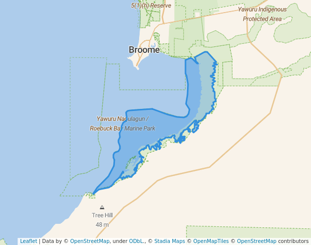 walking in WA51046 Nature Reserve map in Minyirr