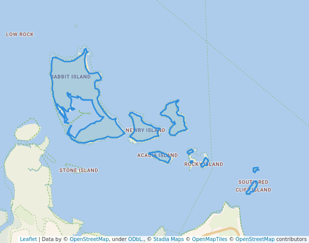 walking in Newry Islands National Park map in Mount Ossa