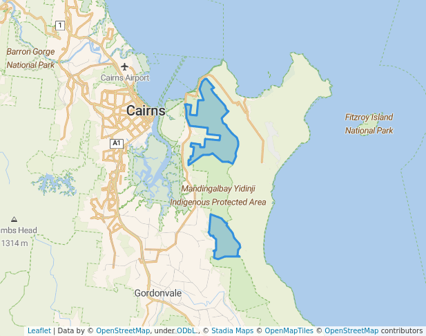 walking in Grey Peaks National Park map in Deeral