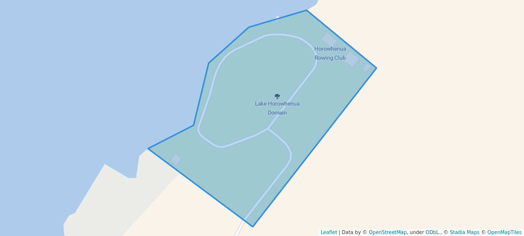 walking in Lake Horowhenua Domain map in Levin