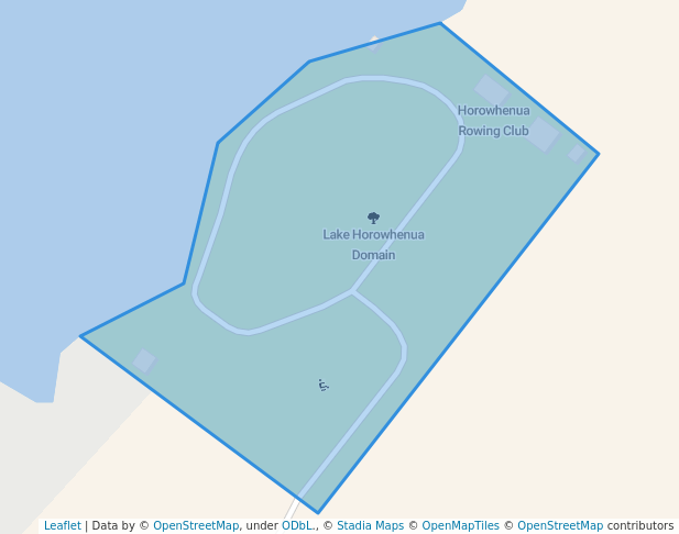 walking in Lake Horowhenua Domain map in Levin