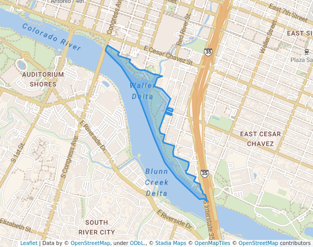 Waller Beach at Town Lake Metropolitan Park