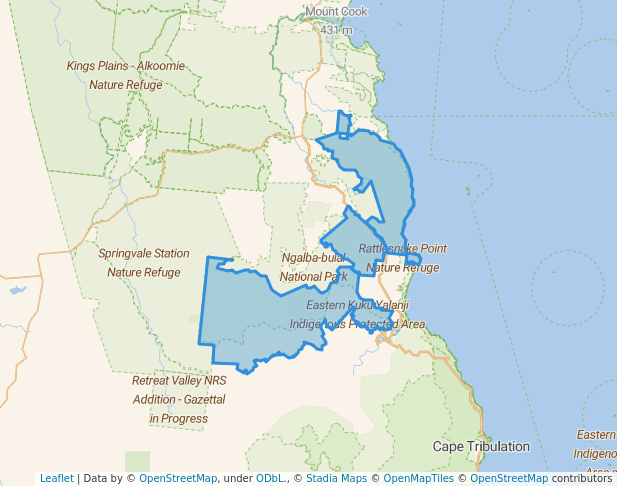 walking in Ngalba Bulal National Park map in Degarra