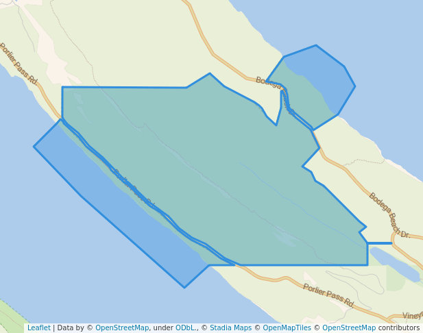 walking in Bodega Ridge Provincial Park map in Galiano Island
