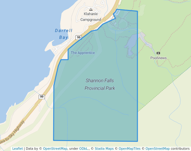 Shannon Falls Provincial Park