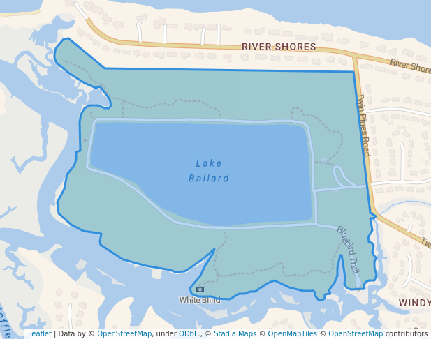 walking in Hoffler Creek Wildlife Preserve map in Portsmouth