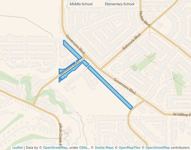 walking in Senators Park map in Billings