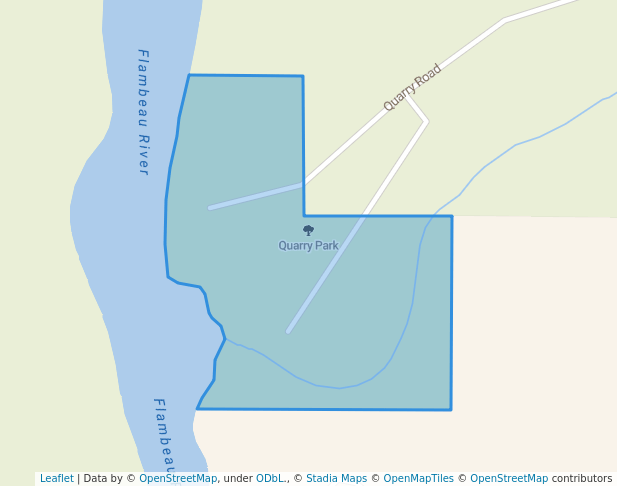 Quarry Park in Tony | Map and Routes